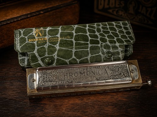 Vintage hohner armonica super - vintage,