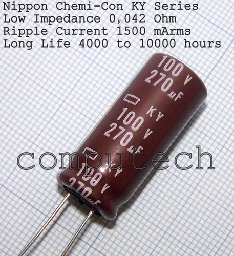 270uf 100v 105 condensatore - 100v,